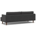 thumbnail image 6 of Livingston 90 inch Wide Mid-Century Modern Sofa in Charcoal Grey Woven-Blend Fabric, 6 of 9