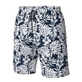 thumbnail image 6 of Uemuo Hawaiian Style Pattern Men's Swim Trunks Hawaiian Beach Bathing Suit Swimsuits Beach Quick-Dry Shorts with Pockets-XX-Large, 6 of 9