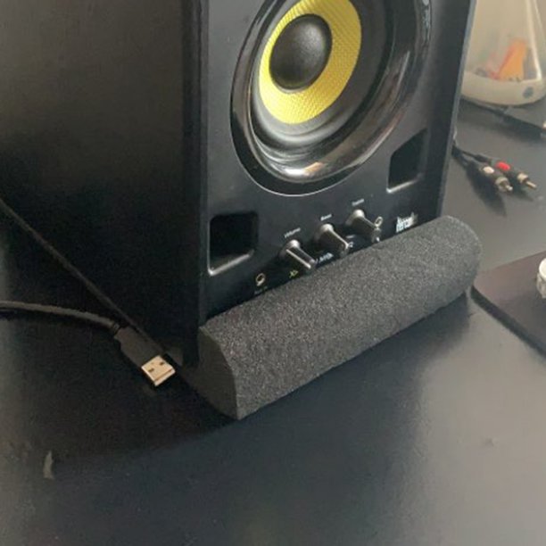 2Pcs 30X20X4.5CM Sponge Studio Monitor Speaker Acoustic Isolation Foam