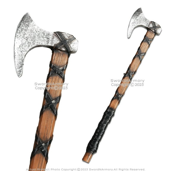 25.5” Foam Viking Bearded Axe Throwing Medieval Fantasy Cosplay Costume