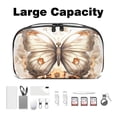 thumbnail image 3 of Butterfly Waterproof Oxford Cloth Hard Drive Case Organizer for Electronic Gadgets - Charger Case, Travel Organizer, Cord Organizer Travel Small, Appliance Cord Organizer - 5.9x9.44x3.14 in, 3 of 6