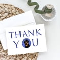 thumbnail image 2 of Rottweiler Black and Rust Thank You Greeting Cards and Envelopes Pack of 8 7 in x 5 in, 2 of 3