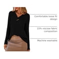 thumbnail image 4 of Camiseta PRETTYGARDEN 2025 Negra Cuello en V Canalé XL, 4 of 9