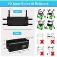 thumbnail image 6 of SupreGear Foldable Waterproof Rollator Bag with Cup Holder, Black Storage Pouch for Walker, 6 of 8