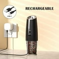 thumbnail image 6 of Rechargeable Gravity Electric Salt and Pepper Grinder Set with LED Light, Type-C Fast Charging, Adjustable Coarseness, Large Capacity Grinder for Kitchen, Restaurant & Outdoor, (2 Pack), 6 of 7
