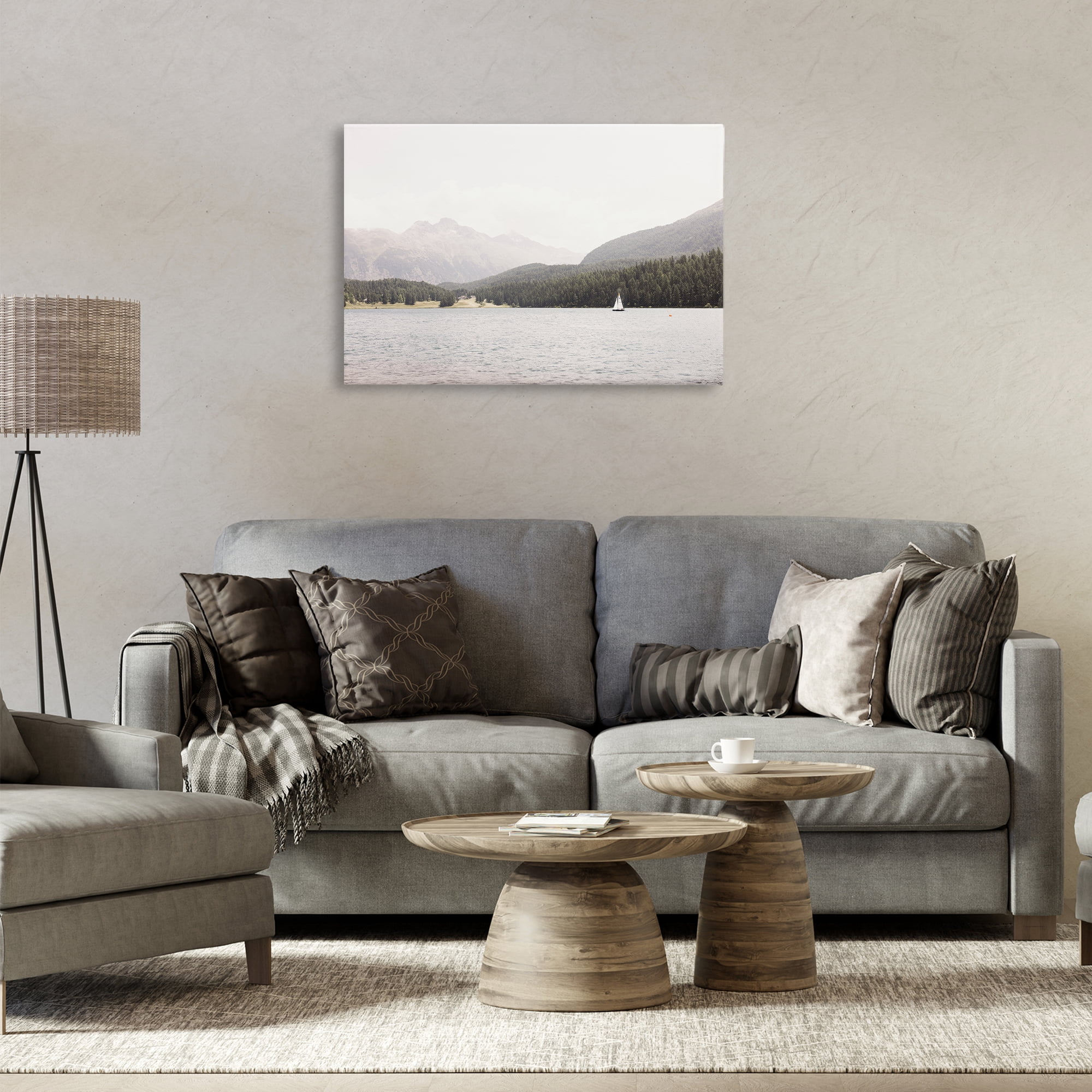 Stupell Industries Summer Sailboat View Landscape & Nature Photography Wrapped Canvas Art Print Wall Art, 30 x 20