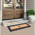 thumbnail image 4 of A1HC First Impression Exclusive Hand Crafted Myla Monogrammed Entry Doormat, Rubber Coir Mat Large Double Door Size - 18" x 48", 4 of 8
