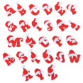 thumbnail image 3 of Embroidery Patches For Clothing 26Pcs Lovely Letter Patches Suitable For Christmas Ornaments 4.2X3.2CM Red Decoration, 3 of 5
