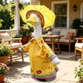 thumbnail image 4 of Nkmbld Porch Goose Clothes, Cute Goose Decor for 23" Lawn Statue, Big White Gooses Raincoat Sculpture Decoration for Lawn Yard and Patio, 4 of 8