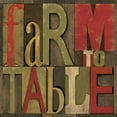 thumbnail image 2 of Reed, Tara 12x12 White Modern Wood Framed Museum Art Print Titled - Printers Block Farm To Table I, 2 of 4