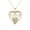 Yellow Gold, variant on Selena 18k Yellow Gold Plated Mama Heart Necklace with Simulated Diamonds for Women
