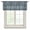 Blue, variant on Bear Moose Semi Sheer Valance Curtains Country Vintage Bronze Forest Pine Tree Abstract Stripe Plaid Voile Valances Curtain Rod Pocket Small Window Treatment for Kitchen Bathroom Cafe 42"x12"