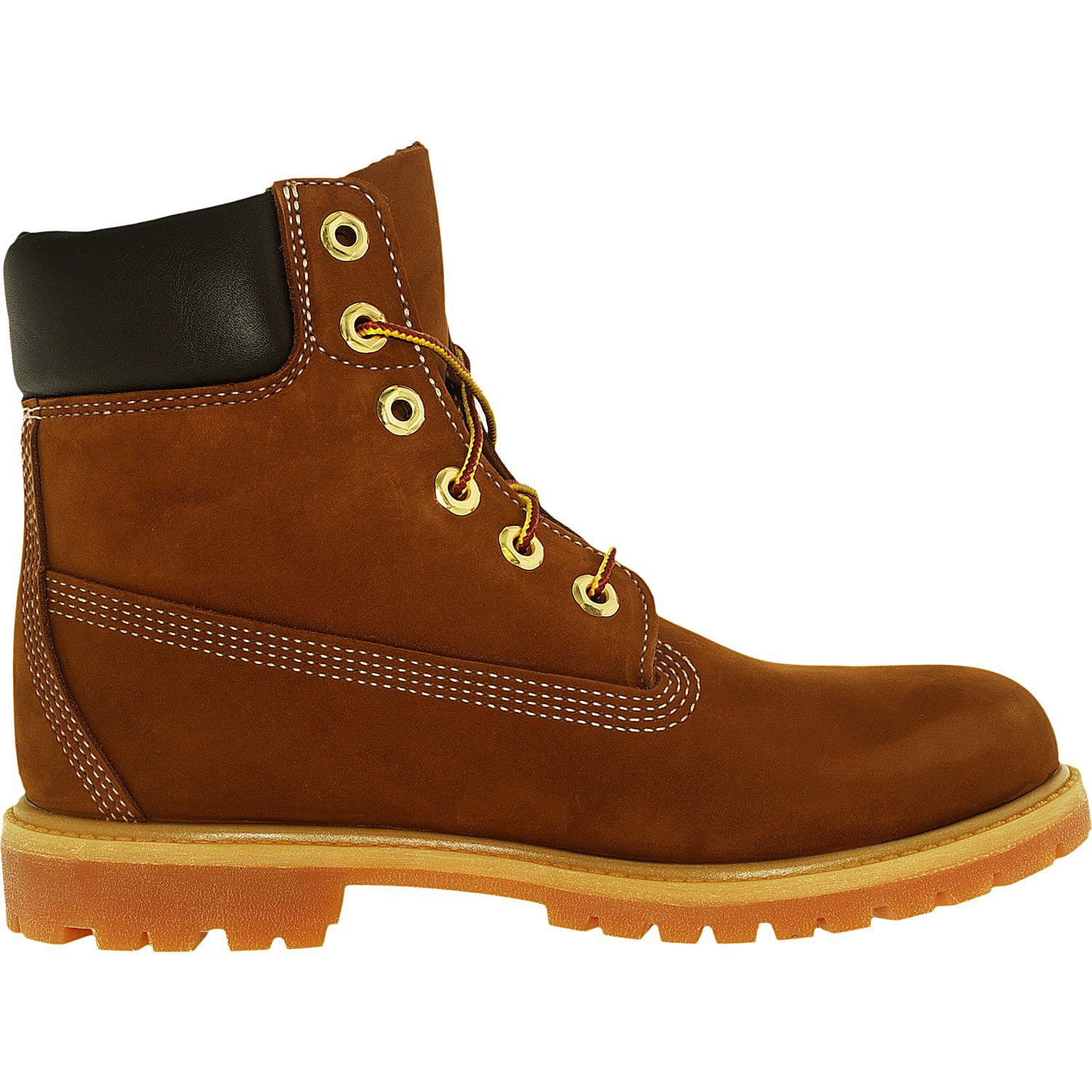 Timberland Women's 6 Inch Premium Boot Leather Rust Brown High-Top Boot ...