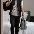thumbnail image 5 of HaoXianJian Crossbody Bags for Men Shoulder Bag Purse Wide Shoulder Strap Double Pocket Chest Bag, 5 of 7
