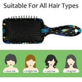 thumbnail image 3 of Summer Fruit Lemon Hair Brush Detangler Brush with Nylon Bristle for Thick Curly Thin Long Short Wet or Dry Hair Adds Shine and Makes Hair Health Paddle Hairbrush for Women Men, 3 of 6