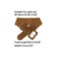 thumbnail image 3 of INSPIRE CHIC Elastic Waist Belts for Women Belts Rectangular Chunky Buckle SaddleBrown 66-86cm/25.98-33.86", 3 of 4