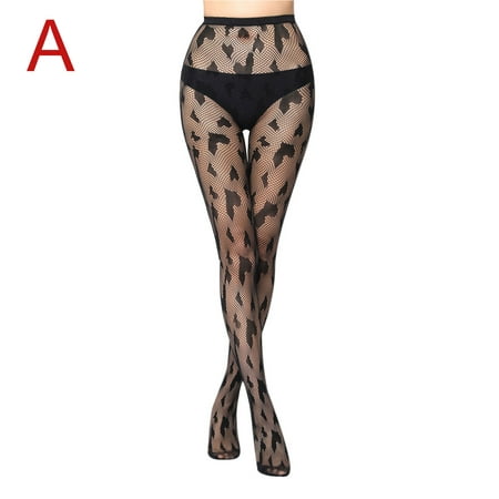 

Chiccall Sexy Black Fishnet Tights Sheer Patterned Tights Thigh-High Stockings Lace Leggings Mesh Pantyhose Gifts for Women Her on Clearance
