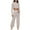 Beige, variant on hotojiny Women's 2 Piece Sets Casual Summer Long Sleeve Crop Tops with Wide Leg Pants Set Matching Beach Vacation Outfit