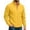 Yellow, variant on LYSMORA 2026 Men's Solid Stand Collar Fleece Zip Jacket, Slip Side Pockets Loose Fit Casual Lightweight Outerwear
