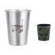 thumbnail image 5 of Taza para acampar al aire libre, de acero inoxidable 304, para cerveza, de una sola capa, portátil, con boca, de 350 ml, para café, té, agua de camping, de acero inoxidable, 5 of 6