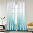 thumbnail image 4 of Kugisaki Gradient Curtains Sheer Curtain Semi Bedroom Curtains Rod Pocket Drapes Curtains for Living Room Bedroom, 4 of 6