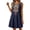 05-Navy, variant on Yutgune Cotton Linen Plus Size Dress for Women Sleeveless Embroidered V Neck Boho Mini Sundress