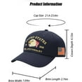 thumbnail image 5 of U.S.A. 250th Anniversary Commemorative Hat, Embroidered Adjustable 250 Anniversary USA Hat, Patriotic Bald Eagle Baseball Cap, 5 of 6