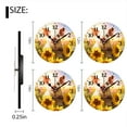 thumbnail image 2 of Battery Operated Analog Wall Clocks Non-Ticking Silent Modern Clock Decorative for Home,Office-Cute Pig In A Sunflower Field(14inch), 2 of 4
