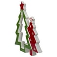 thumbnail image 4 of Northlight 9" Green and Red Ceramic Christmas Tree Tabletop Decoration, 4 of 5