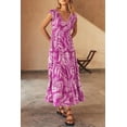 thumbnail image 3 of PRETTYGARDEN Women's Summer Flowy Maxi Dress Casual Cap Sleeve V Neck Smocked Beach Sundress, 3 of 6