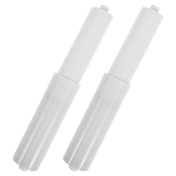 Raindrops  2 Pcs Paper Rack Roller Replacement Spring Loaded Toilet Holder White