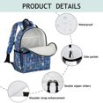 thumbnail image 4 of Police and Fire Red Pattern Backpack for School, Cute School Bag with Adjustable Shoulder Straps and Padded Back, 15.25"x11.5"x5.25", 4 of 5