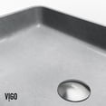 thumbnail image 2 of Vigo Vgt2077 Sterling 14" Concrete Vessel Bathroom Sink - Black, 2 of 7
