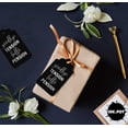 thumbnail image 4 of Inkdotpot Pack Of 100 Real Silver Foil Paper Tags Good Bye Tension Hello Pension Retirement Favor Hang Tags, 4 of 6