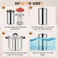 thumbnail image 3 of Pressure Ham Maker, Stainless Steel Meat Press With Thermometer, 3 of 5