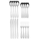 thumbnail image 1 of Juego de cubiertos Moven Gamma 16 Piezas Acero Inoxidable, Cuchara Sopera, Cuchillo, Tenedor, Cuchara Cafetera, 1 of 10