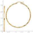 thumbnail image 2 of 10k Yellow Gold 1.5x50mm Hoop Earrings Round, 2 of 6