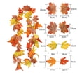 thumbnail image 2 of Clearance! Fall Decor Festival Simulation Maple Leaf Rattan Decoration Christmas Party Wall Hanging Maple Leaf Rattan, 2 of 2