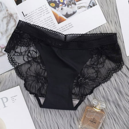 

Morefun-Female Lace Underwear Breathable Cotton Underwear Triangle Panty Cotton Lace Briefs Panties