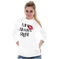 thumbnail image 4 of Funny Matching Couples His Hers Set Women's Long Sleeve T Shirt Brisco Brands L, 4 of 7