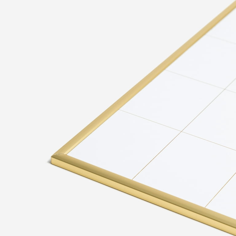 U Brands Gold Aluminum Frame Magnetic Chalkboard 11 x 14 in