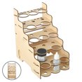 thumbnail image 3 of Módulo de manualidades DIY, organizador de pigmentos de madera multicapa, expositor, vitrina como se describe, 3 of 9