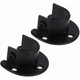 thumbnail image 1 of 2pcs Frosted Black Stainless Steel Shower Room Clothes Rail Curtain Flange Seat Cover Clothes Rail Bracket With Screws, 1 of 5