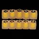 thumbnail image 4 of 10pcs Colgante De Cuadrados Multicolores Fabracación Collar , Gargantilla Colgante De Manualidades Amarillo Salvador Colgante cuadrado de cristal mate, 4 of 10
