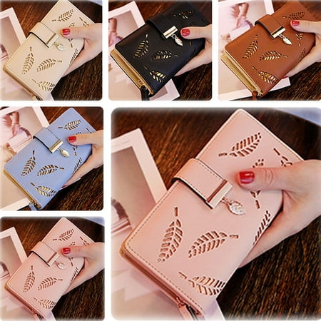 US Fashion Women Leather Clutch Lady Wallet Long PU Card Holder Purse