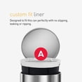thumbnail image 6 of simplehuman Bathroom Trash Can, 1.2 Gallon Step Garbage Bin with Soft Close Lid, White, 6 of 6