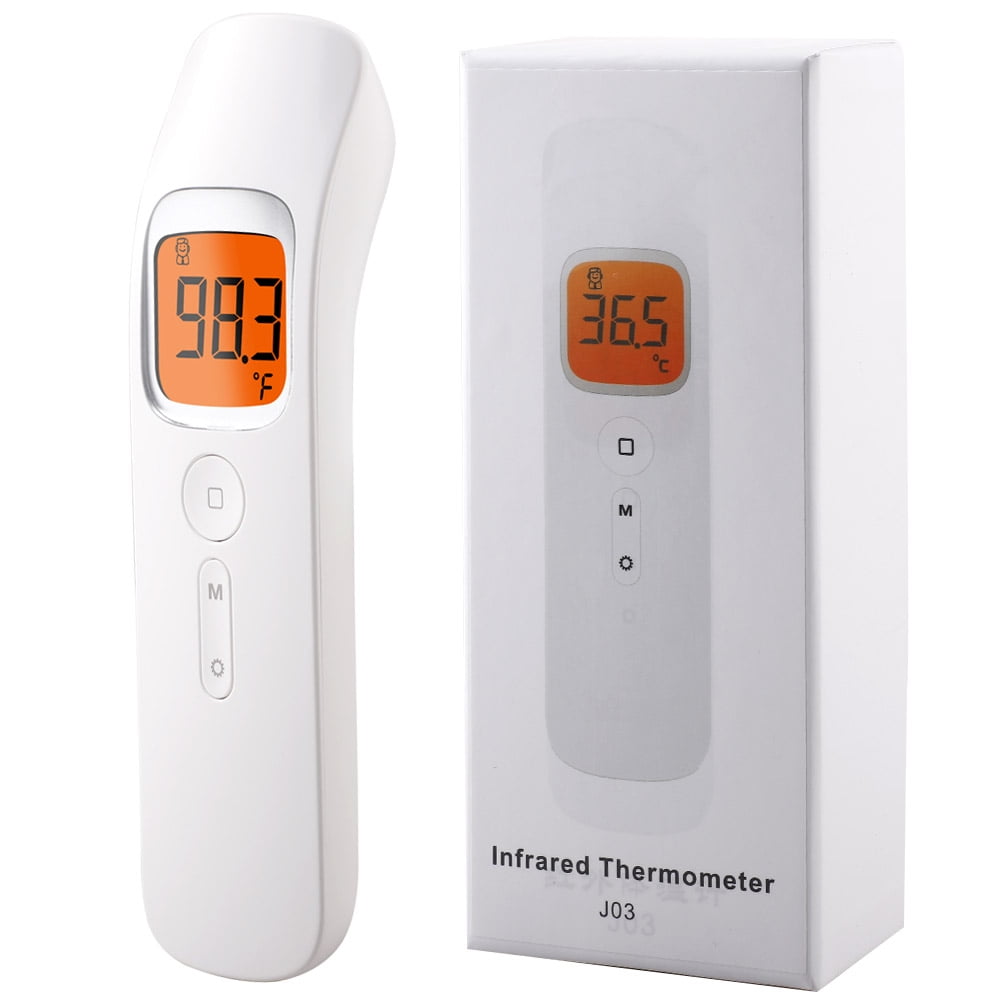 Adult Baby Forehead Thermometer Non-Contact Temperature Measurement Device 鈩?鈩?LCD Screen Display Infrared Digital Thermometer