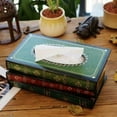 thumbnail image 4 of JLFNYA Tissue Box,Retro Wooden Antique Book Tissue Box Cover Rectangular Tissue Holder ,Paper Cover Case Napkin Holder Home Decor for Bathroom Living Room Office Car Kitchen, 4 of 6