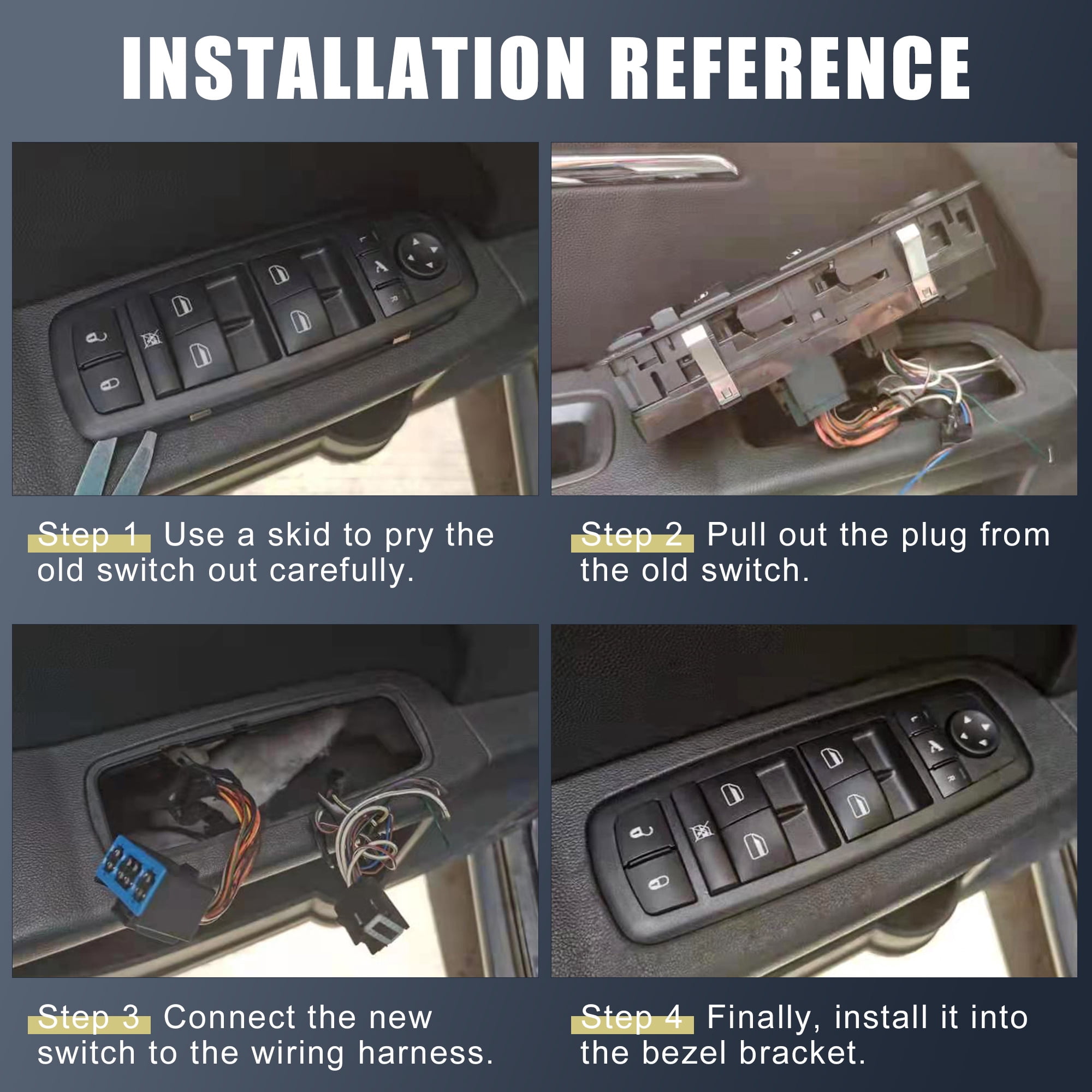 Unique Bargains Master Driver Side Power Window Switch for Toyota Yaris 2005-2011