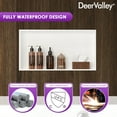 thumbnail image 2 of Single Shelf Shower Niche With Drainage Slope - Recessed Wall Bathroom Niche DV-1SN0341W, 2 of 10